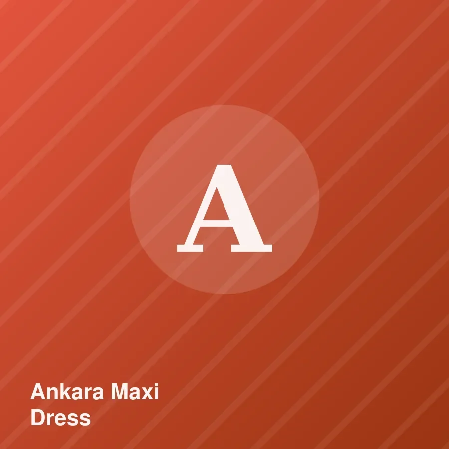Ankara Maxi Dress