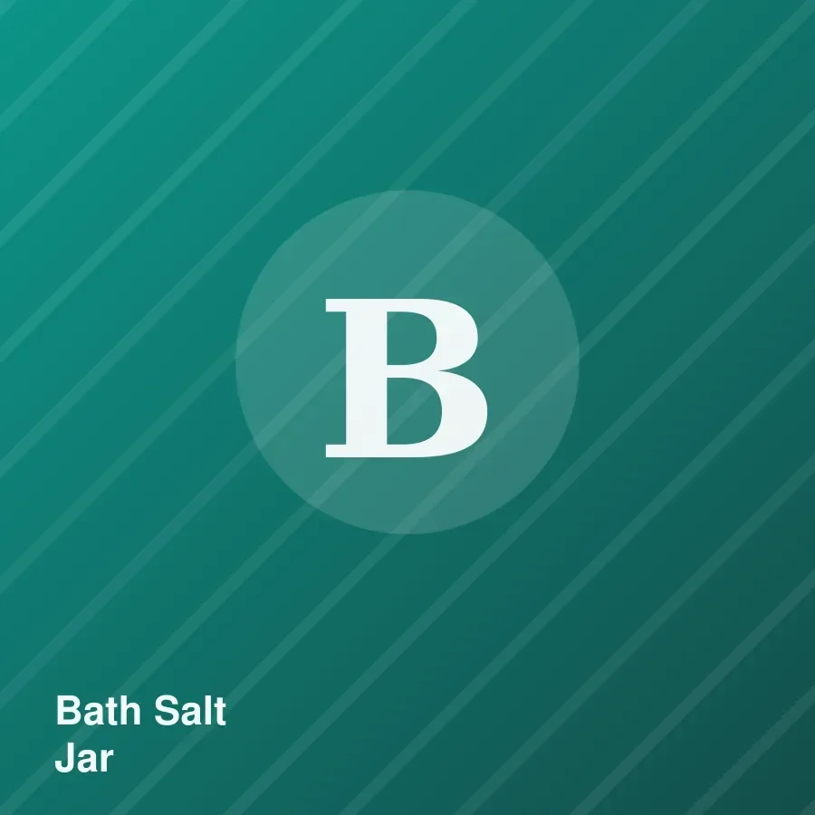 Bath Salt Jar