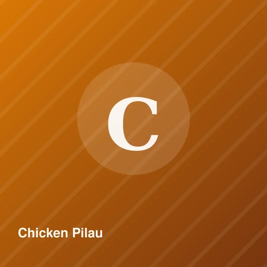 Chicken Pilau