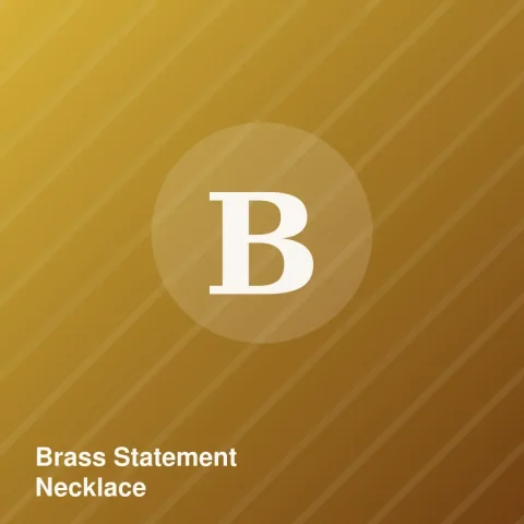 Brass Statement Necklace