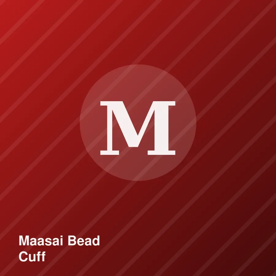Maasai Bead Cuff