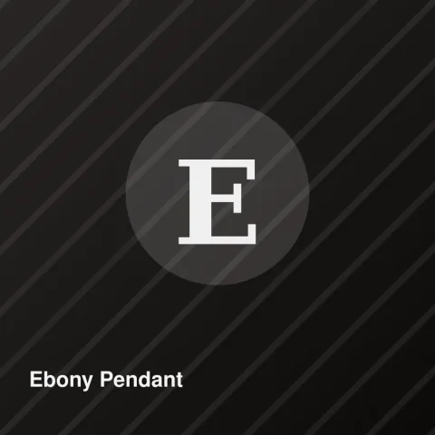 Ebony Pendant