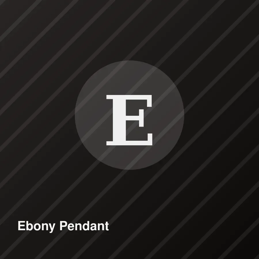 Ebony Pendant