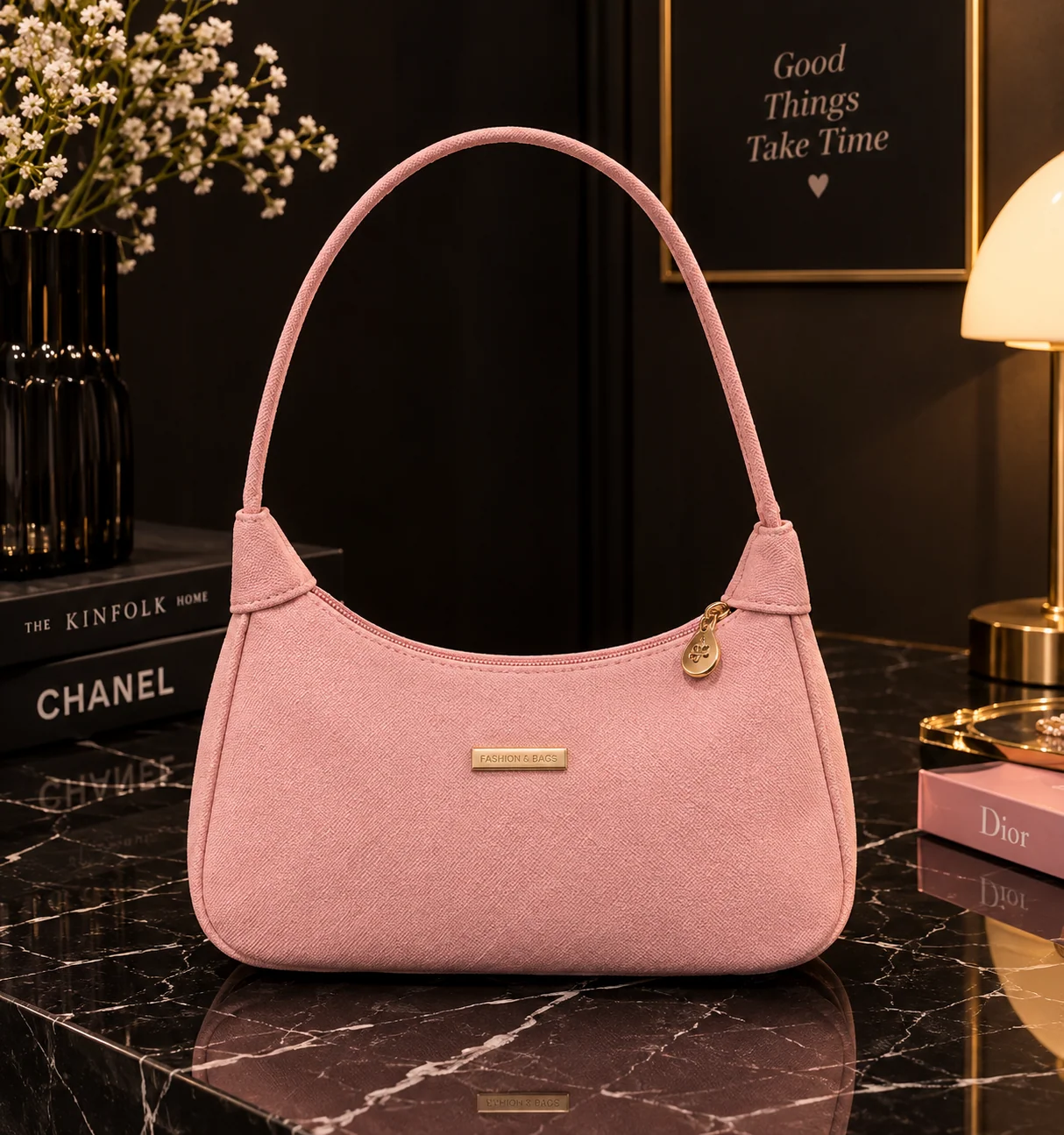 Blush Pink Everyday Shoulder Bag