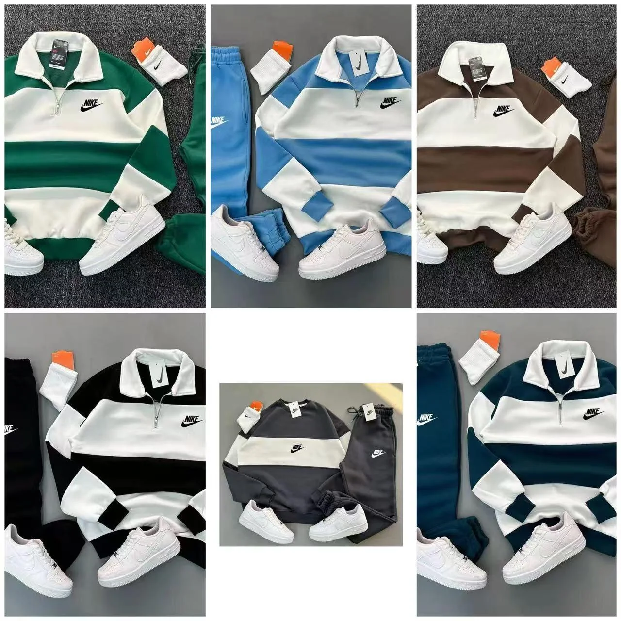 Nike stripped 2pc set