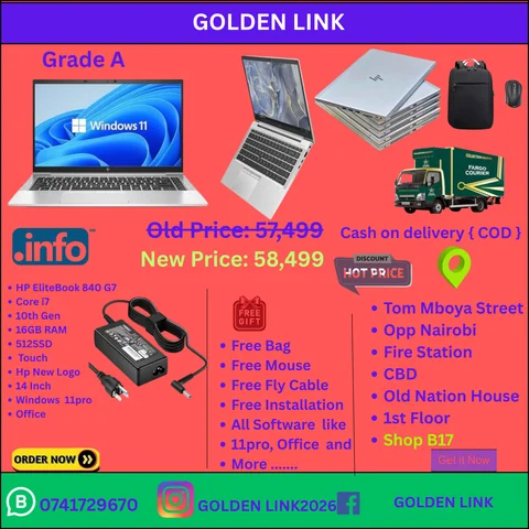Hp EliteBook G7 i7 10th Gen 16GB RAM 512SSD touch