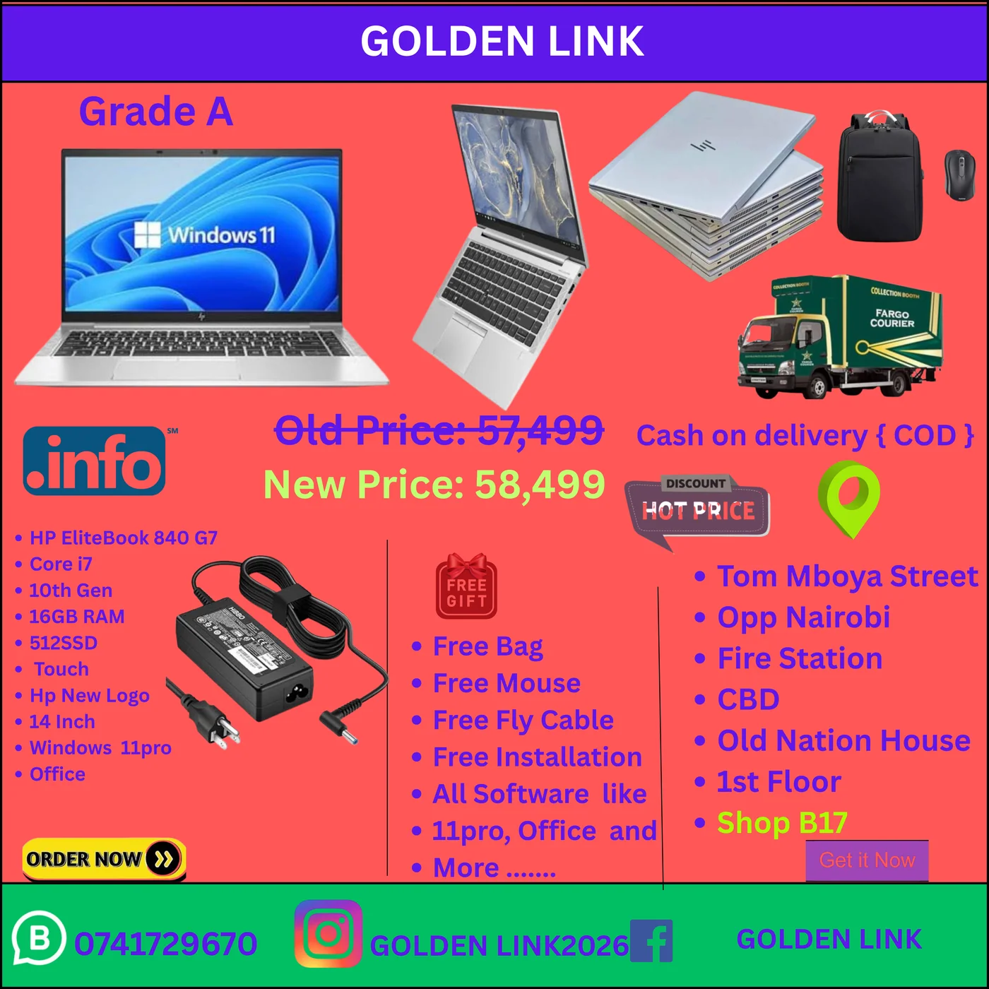 Hp EliteBook G7 i7 10th Gen 16GB RAM 512SSD touch
