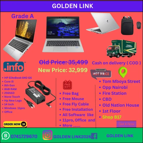 Hp EliteBook 840 G6 i5 8th 8GB RAM 256SSD non touch