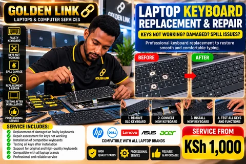 Laptop Keyboard Replacement & Repair