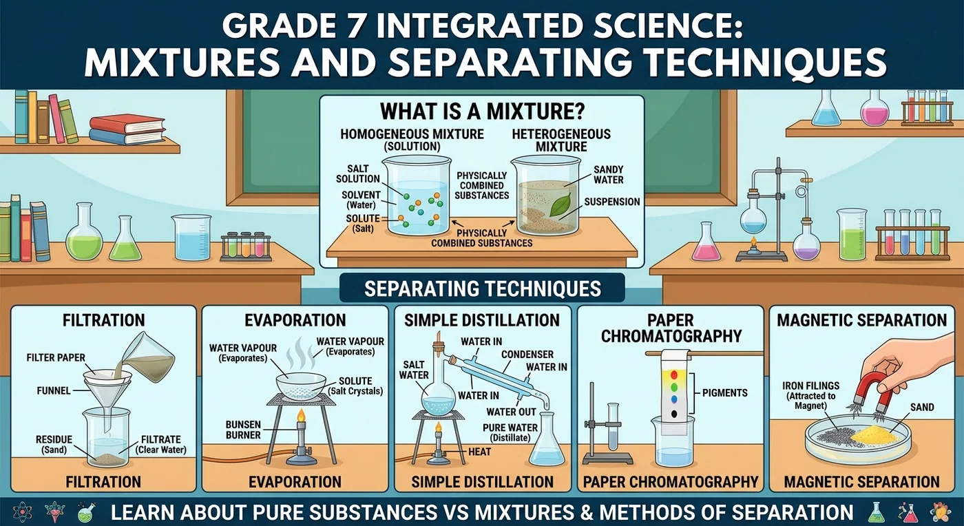 GRADE 7 INTEGRATED SCIENCE : MIXTURES AND SEPARATING TECHNIQUES