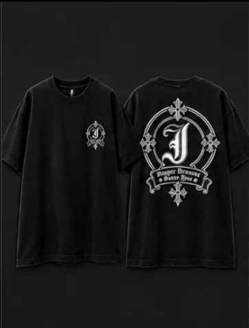 JØURNE Essential Oversized Tee — Black