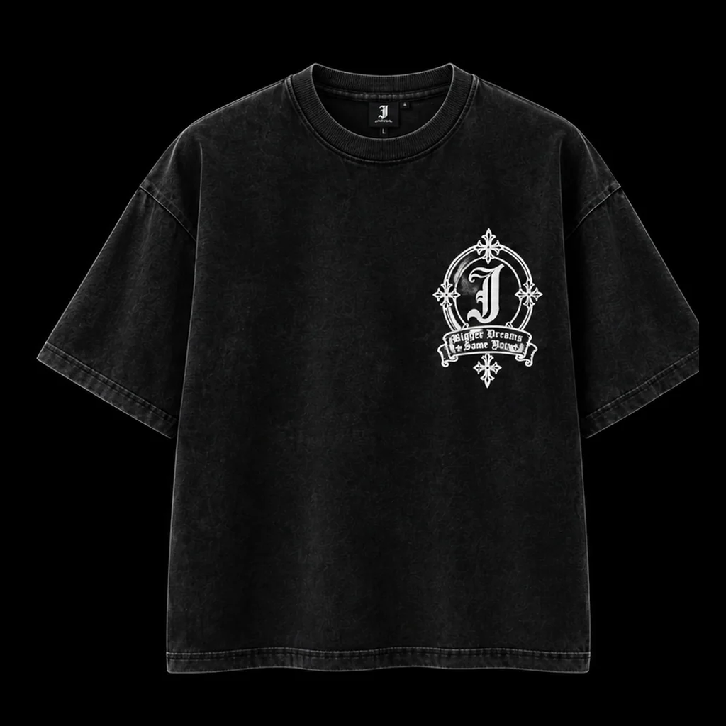 JØURNE Essential Oversized T-Shirt — Black