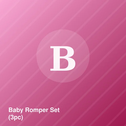 Baby Romper Set (3pc)