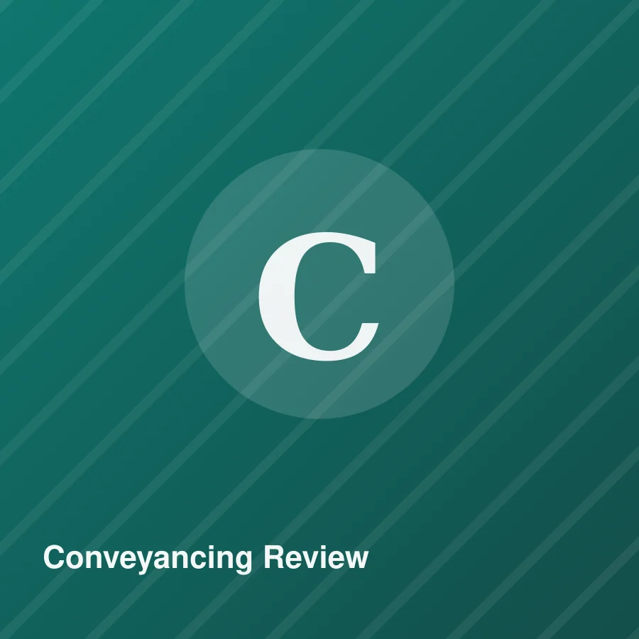 Conveyancing Review