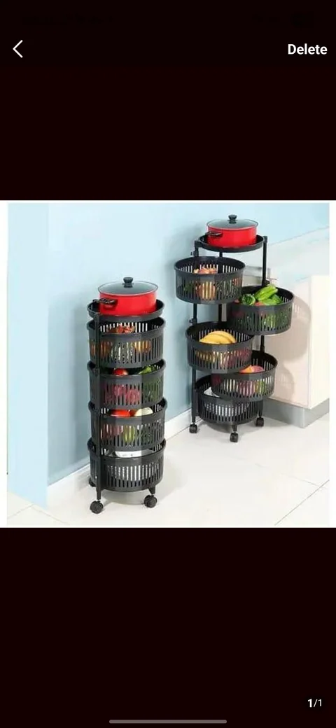 4 Tier Plastic Fruit Rack