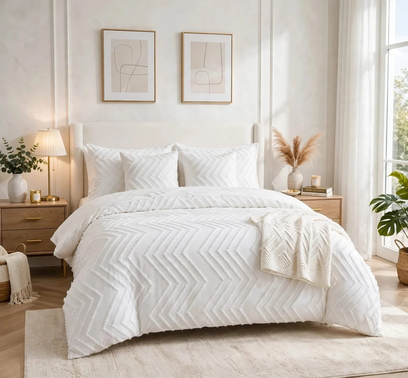 Tuffted duvet cover