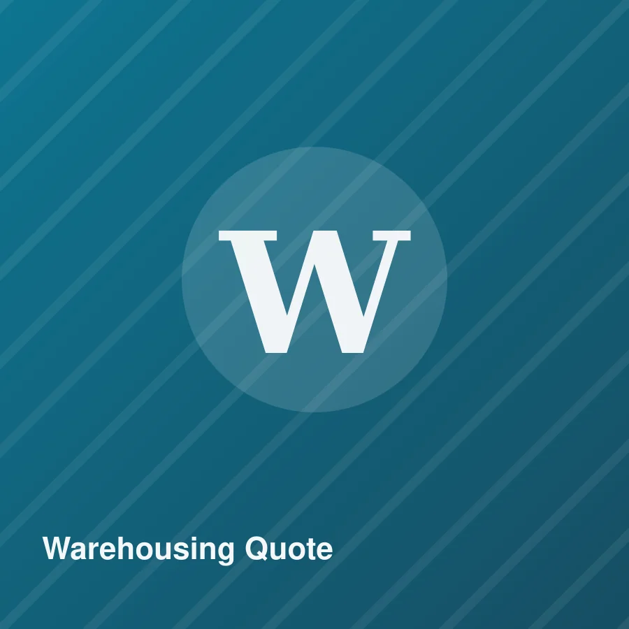 Warehousing Quote