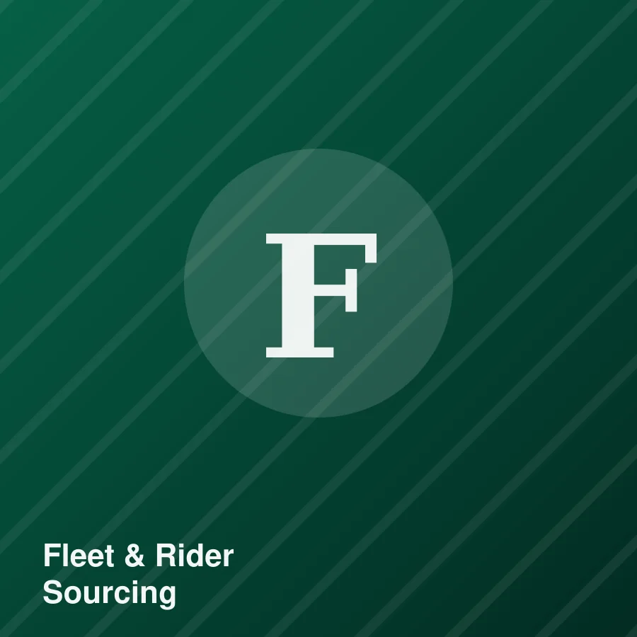 Fleet & Rider Sourcing