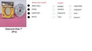 DIAMOND DISK 7'' (2PCS) in Westlands on Shops Kenya