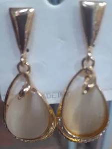 Gold tone teardrop earrings in Ngara on Shops Kenya