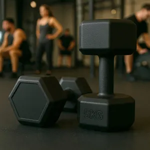 Hexagonal Plastic Coated Dumbbells in Westlands on Shops in Kenya