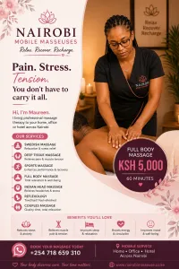 Get a full body massage today +254718659310 in Westlands on Shops in Kenya